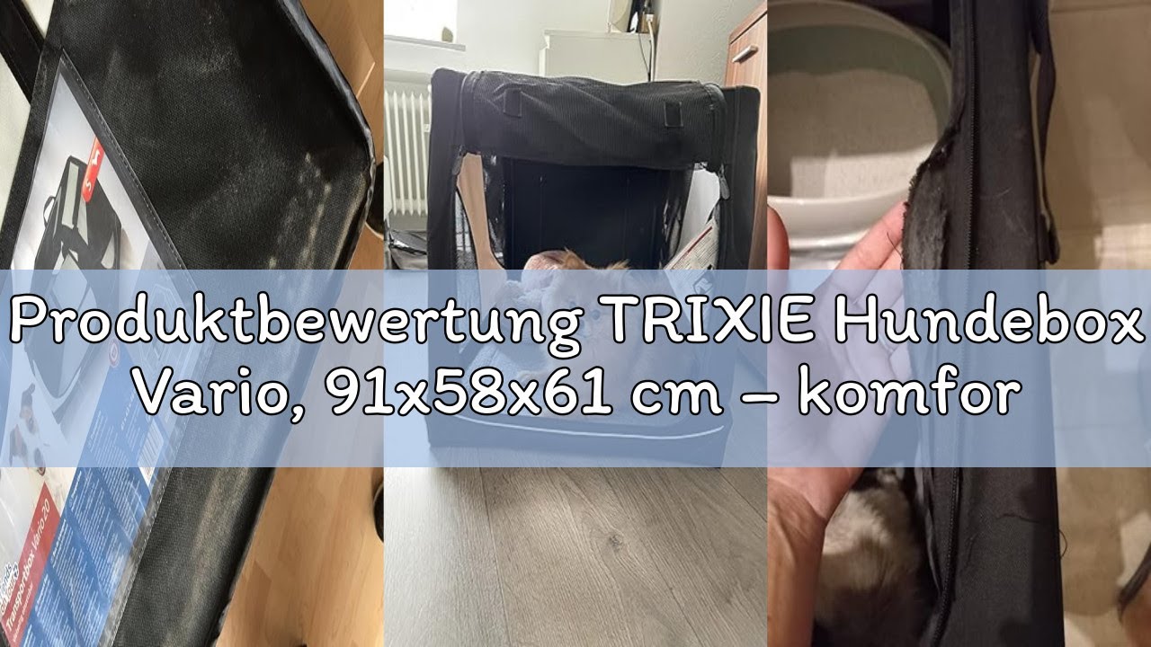 Produktbewertung TRIXIE Hundebox Vario, 91x58x61 cm – komfortable Hundebox für kleine bis mittelgro