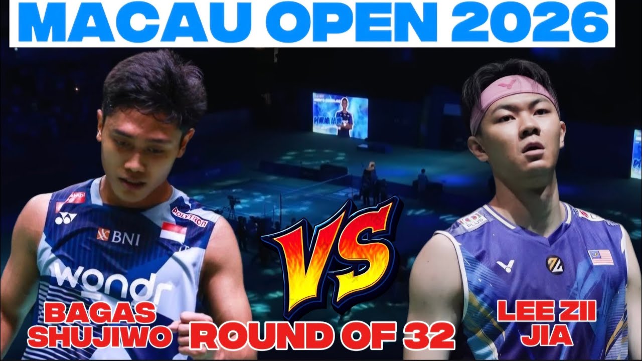 Luar Biasa 🔥 Prahdiska Bagas Shujiwo VS Lee Zii Jia | Duel Babak 32 Besar Macau Open 2026