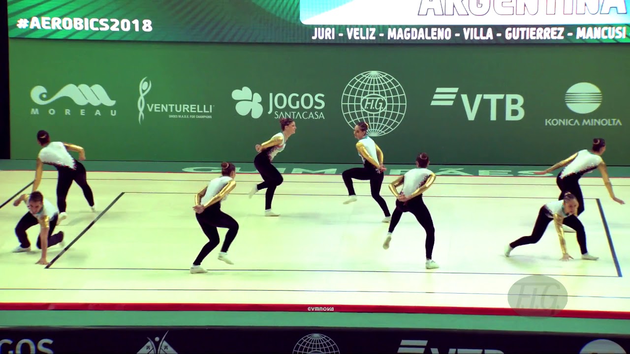 Argentina (ARG) - 2018 Aerobic Worlds, Guimaraes (POR) - Dance Qualifications