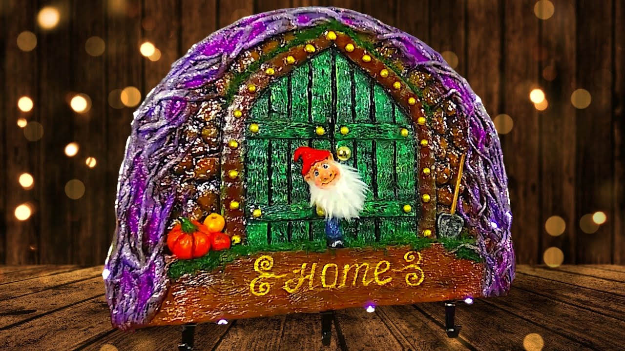 Как сделать КЛЮЧНИЦУ С ГНОМИКОМ из картона.Поделки своими руками.Cardboard Crafts.Key Holder.DIY.