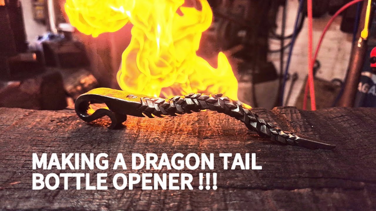 Making a dragon tail bottle opener !!!