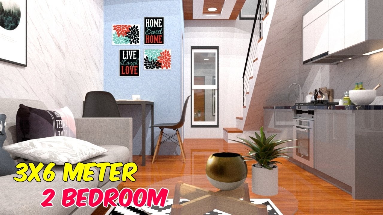 Rumah Mungil Dilahan 3x6 Meter Dengan 2 Kamar Tidur