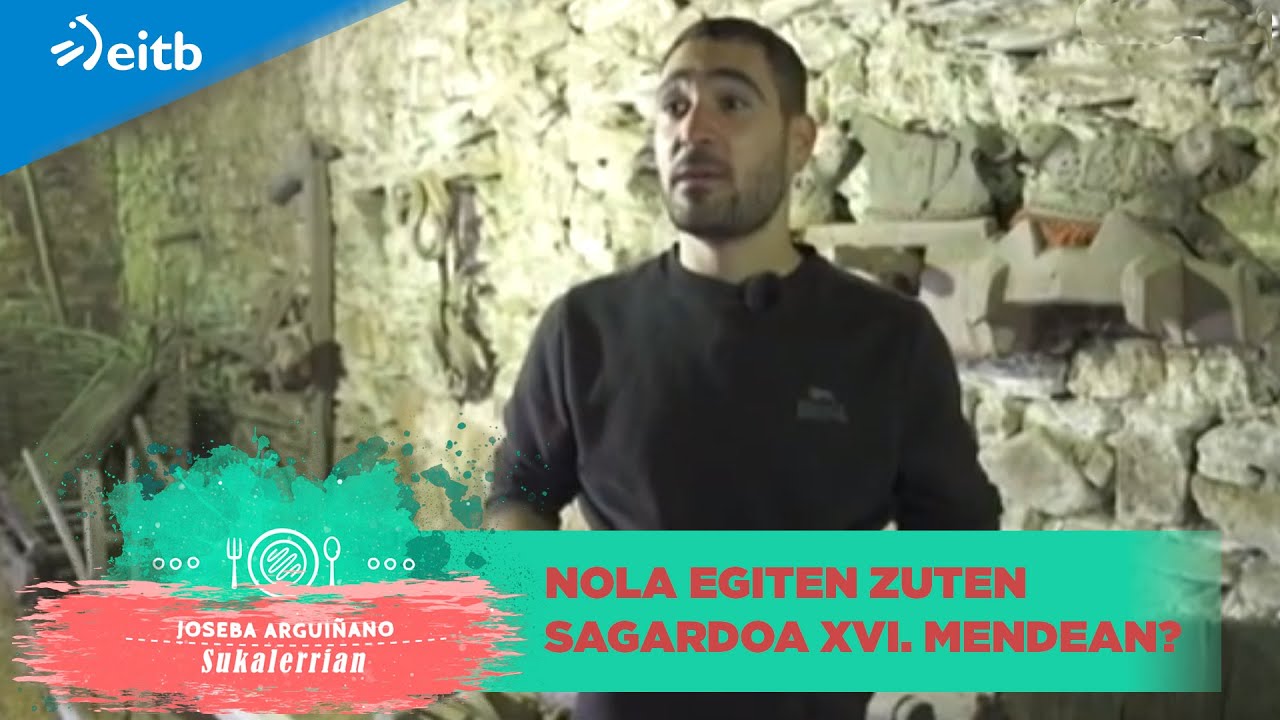 Nola egiten zuten sagardoa XVI. mendean?