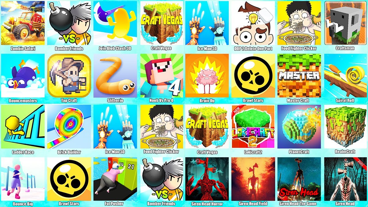 Gameplay - Craft Vegas,Lokicraft2,PlanetCraft,RealmCraft,Siren Head,Siren Head Horror,Siren Head