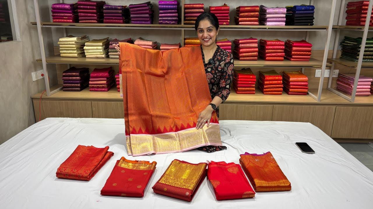 LIVE SESSION | Premium Pure Zari Kanchipuram Silk Sarees #sareelove #kanchipattu