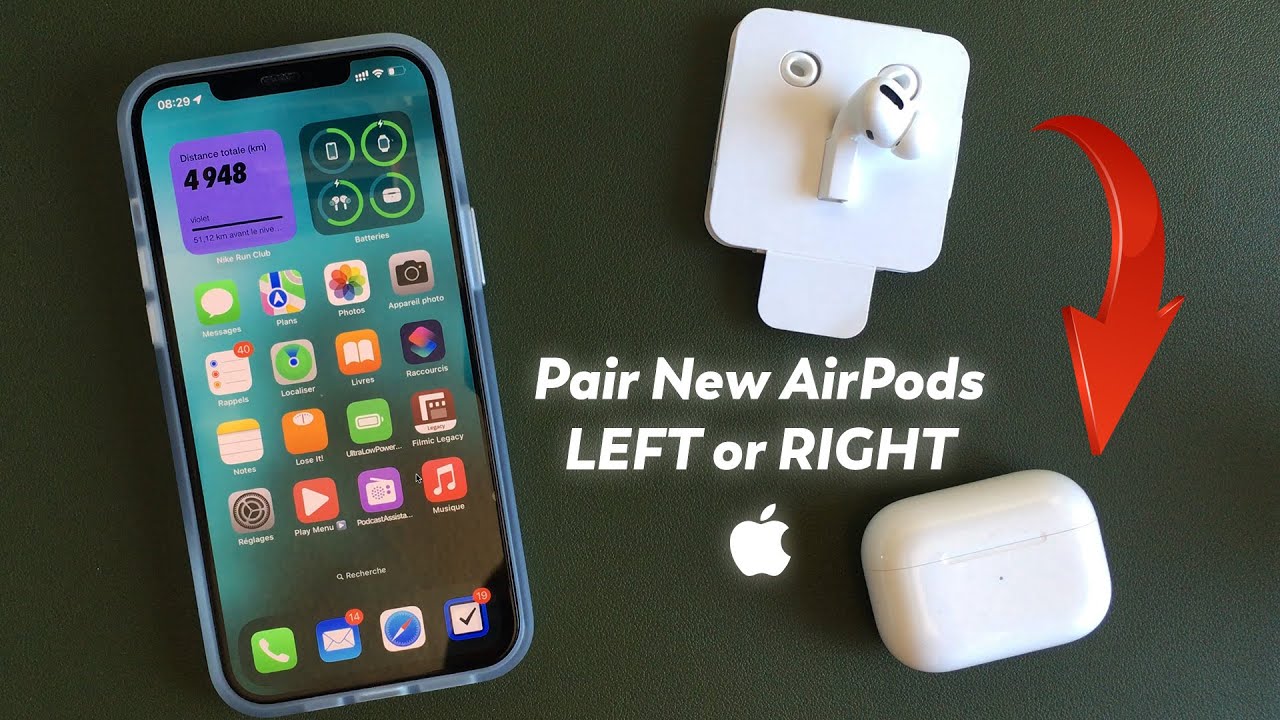 Как подключить новые (сменные) левые или правые AirPods к старому футляру / Как подключить новый ...