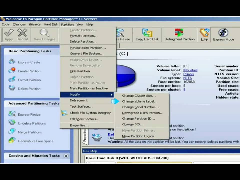 Paragon Partition Manager 11 - Demo