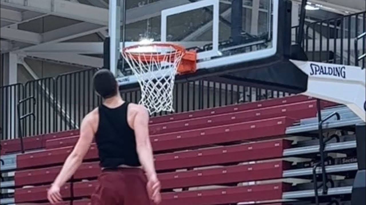 First Time Dunking on a College Court
