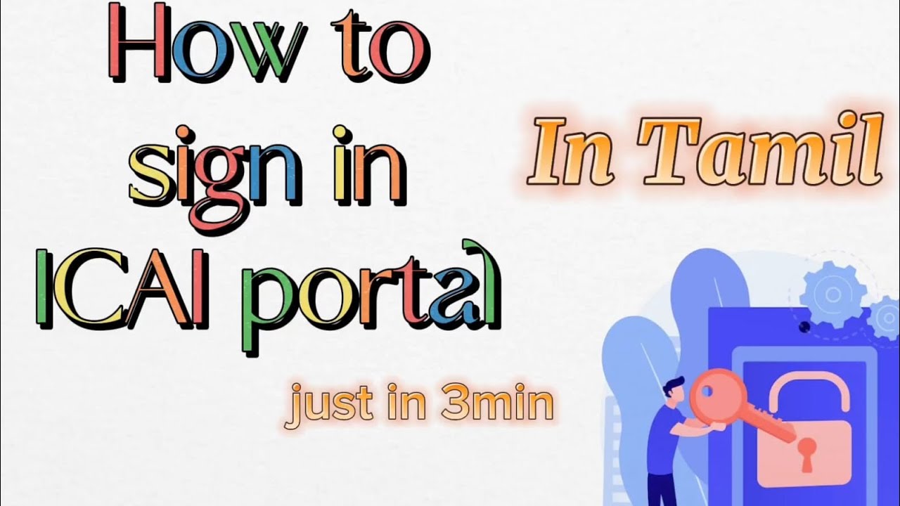 ICAI Portal Sign In Process In Tamil