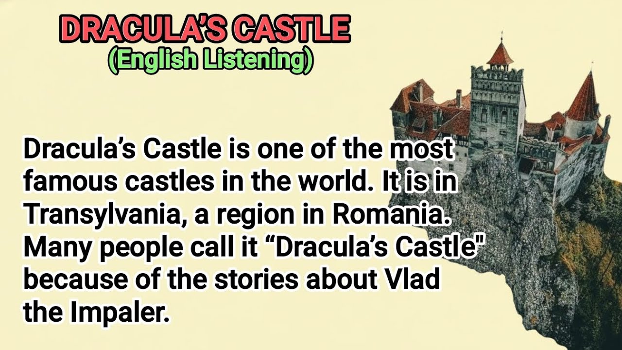 “Discover Dracula’s Castle in Romania 🇷🇴 | Easy A2 English Reading & Fun History Story” 