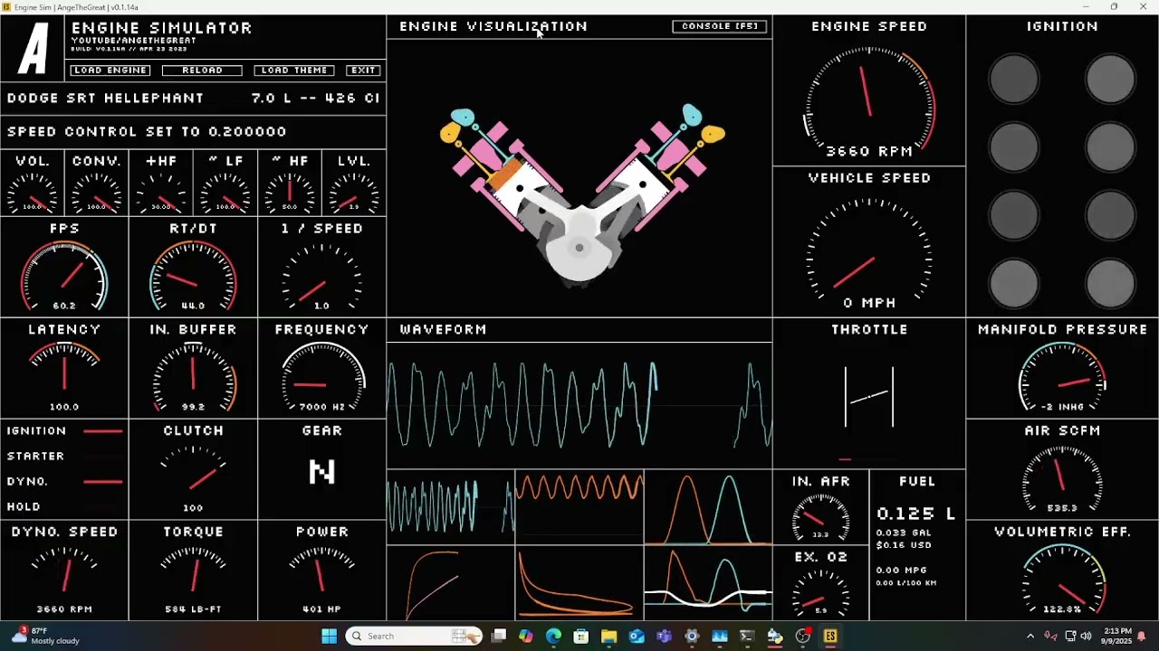 7.0L hellephant engine sim
