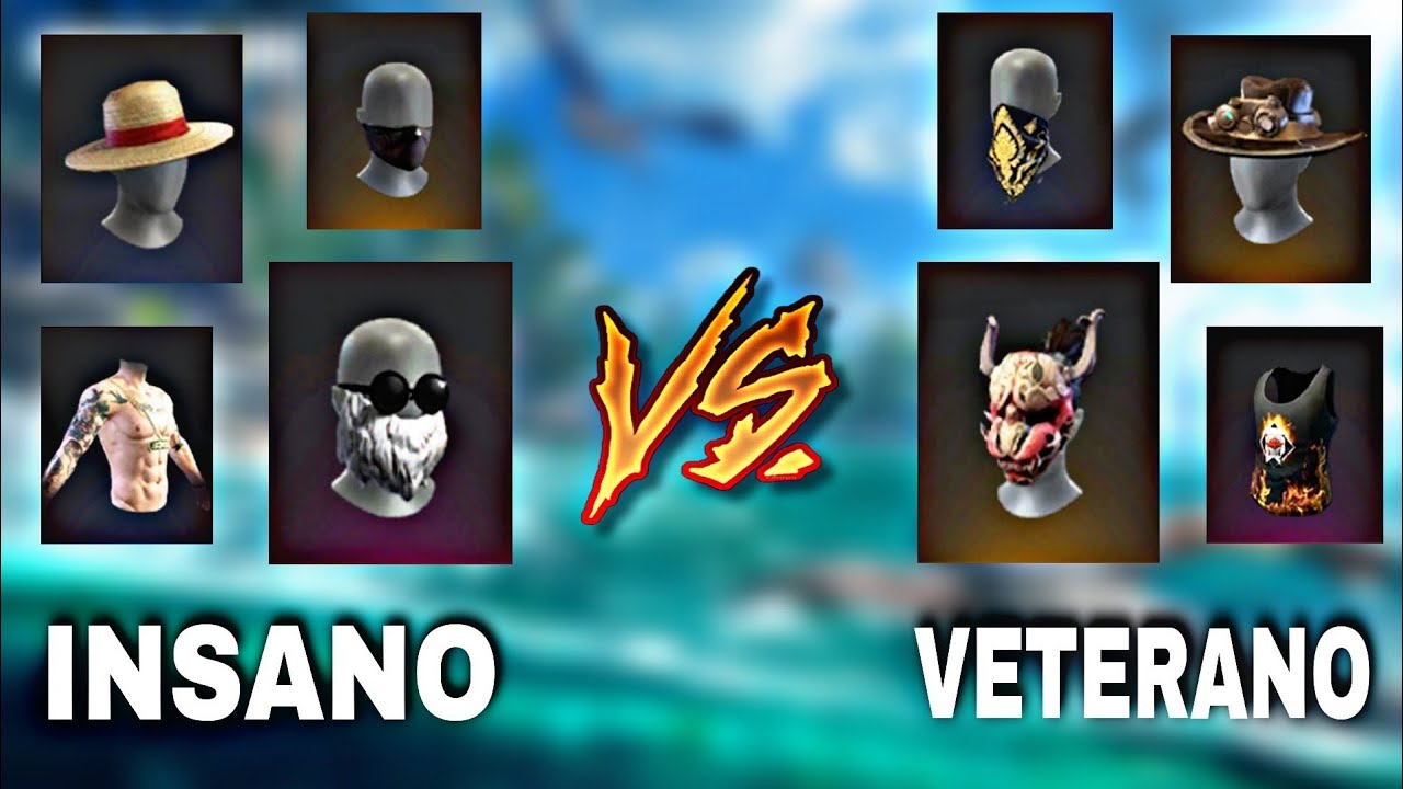 COMBINACIONES INSANAS VS VETERANAS 😱 *CUAL DA MAS MIEDO* FREE FIRE
