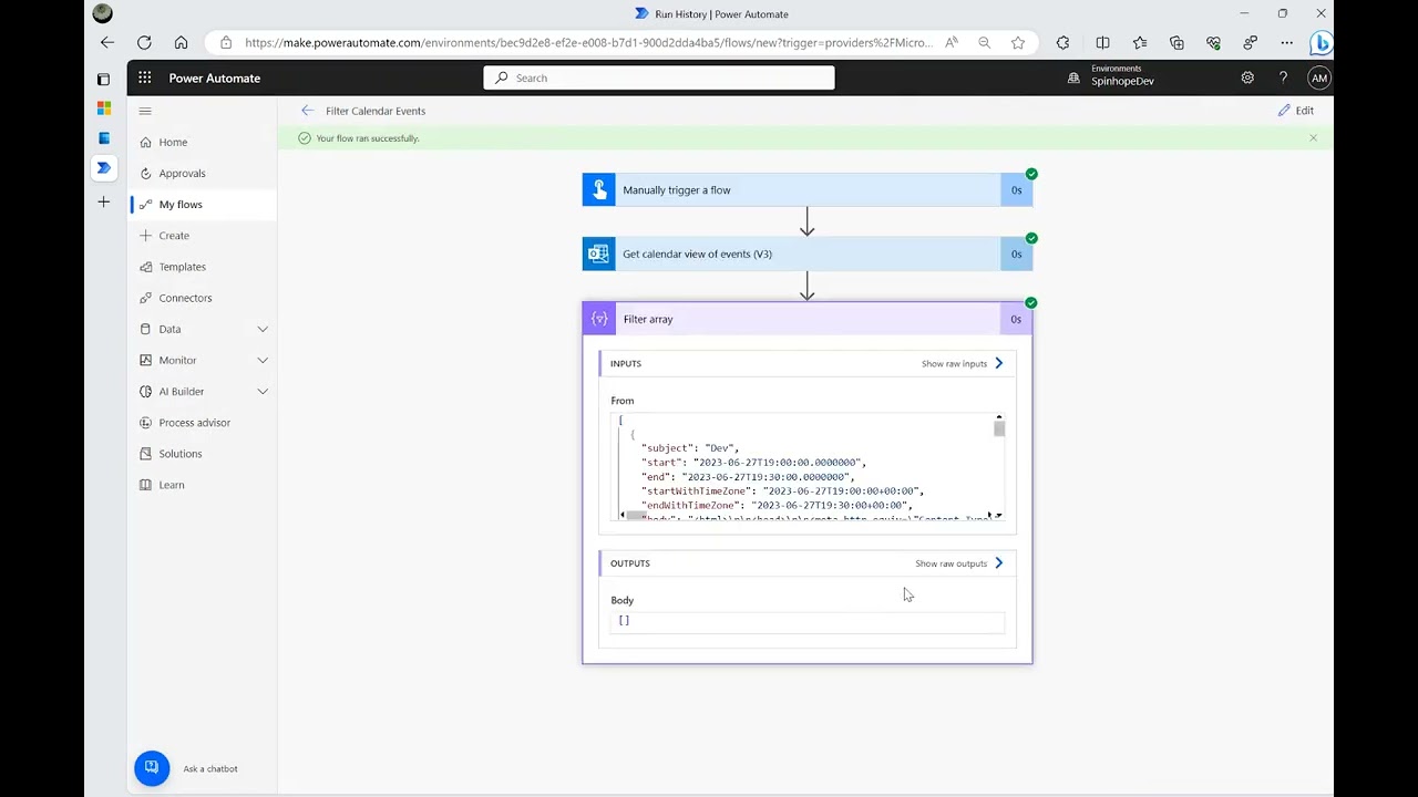 Power Automate - How to filter calendar events filtered by categories (single/multiple)?