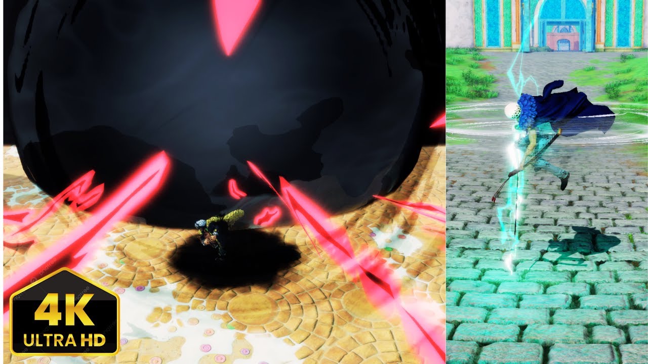デイヴィー・D・ティーチ（覇気）対トラファルガー・D・ウォーター・ロー（ウィナーアイランド）技セットMOD | OPPW4