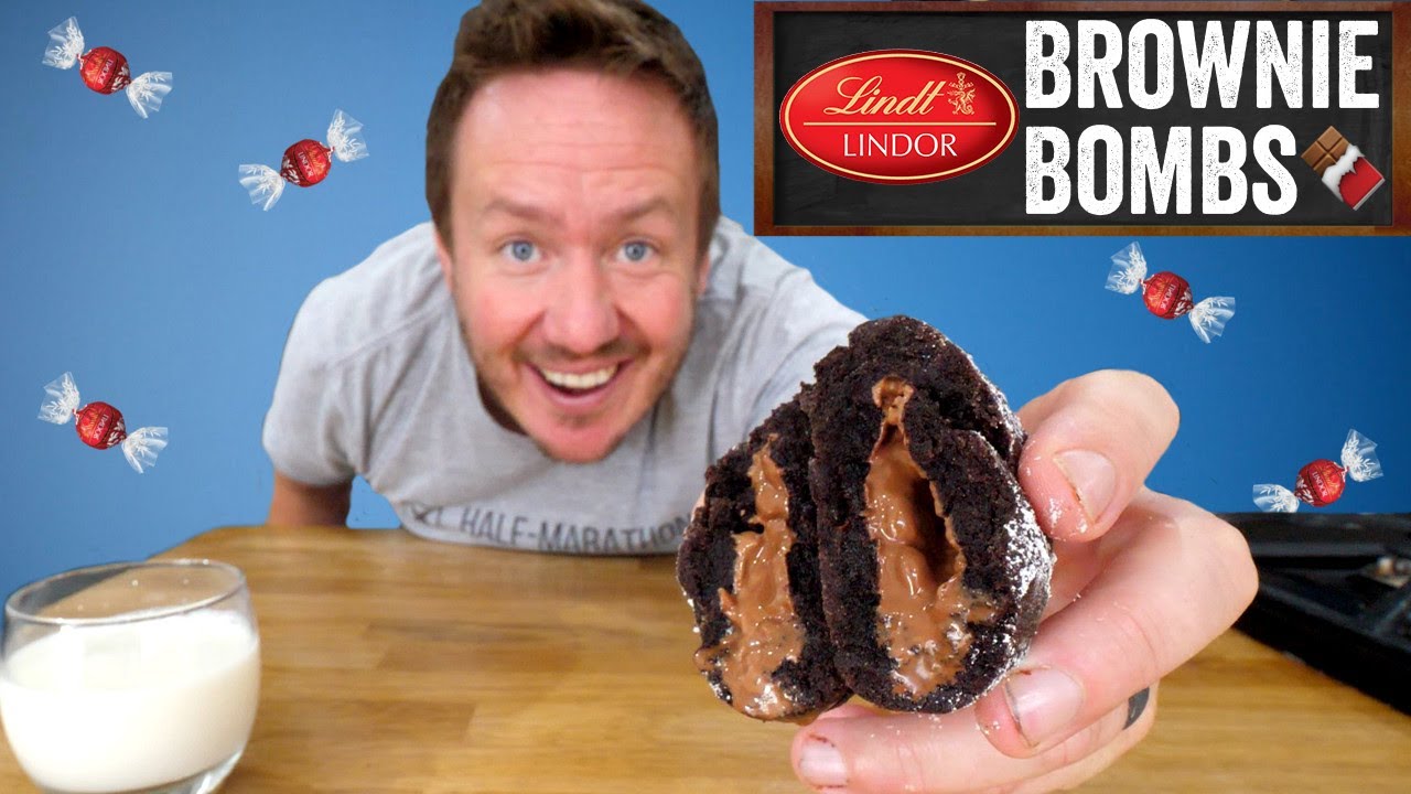 Lindor Chocolate Brownie Bombs
