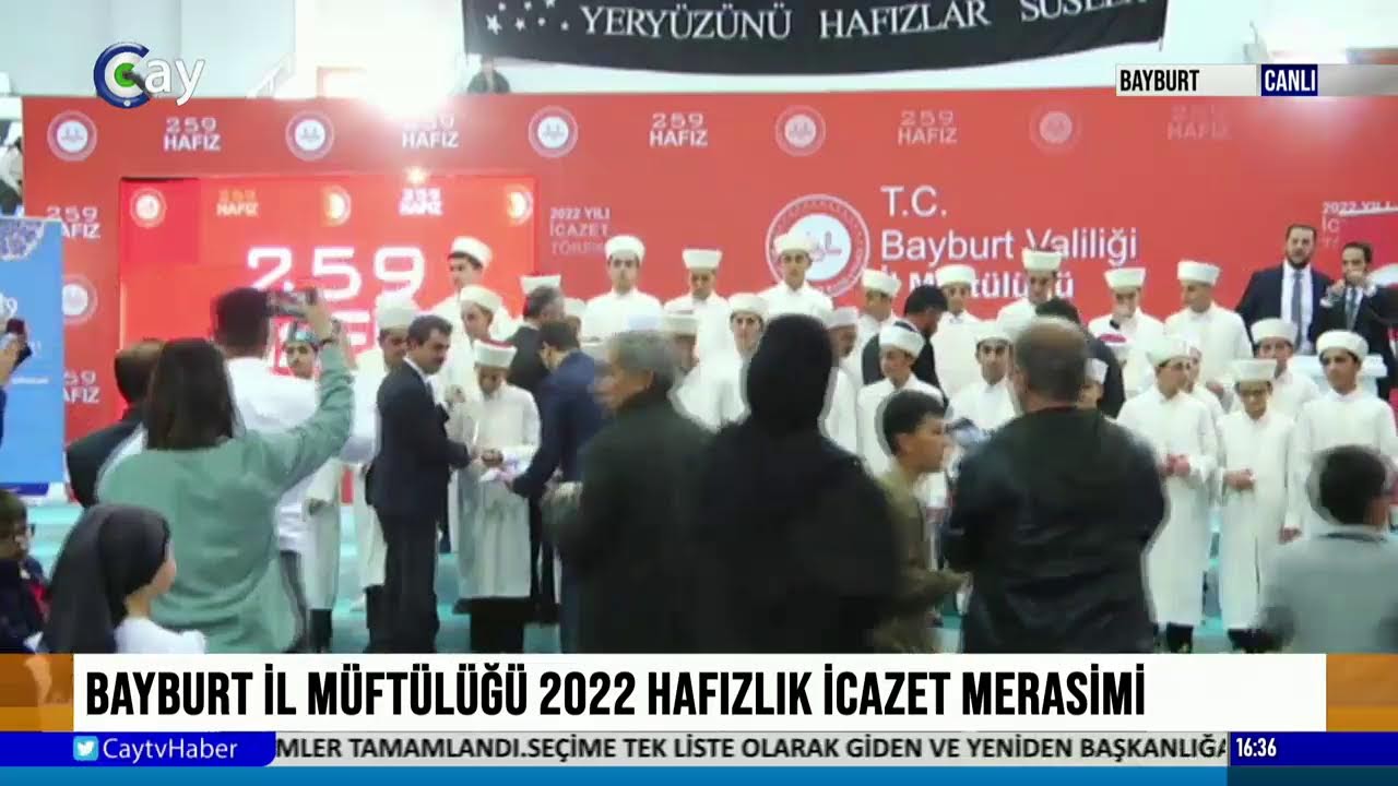 BAYBURT İL MÜFTÜLÜĞÜ 2022 HAFIZLIK İCAZET MERASİMİ - 13.10.2022