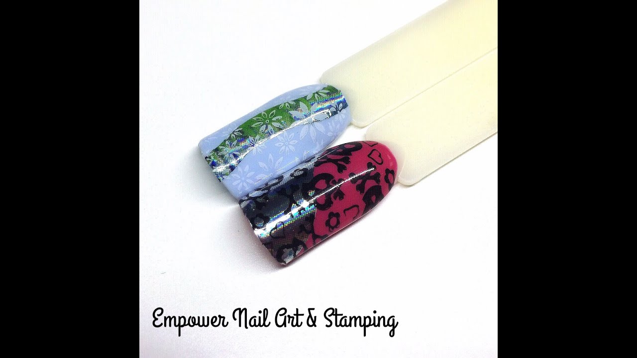 💅🏻Stamping tutorial over Empower Nail Art Film | CND Shellac 💅🏻
