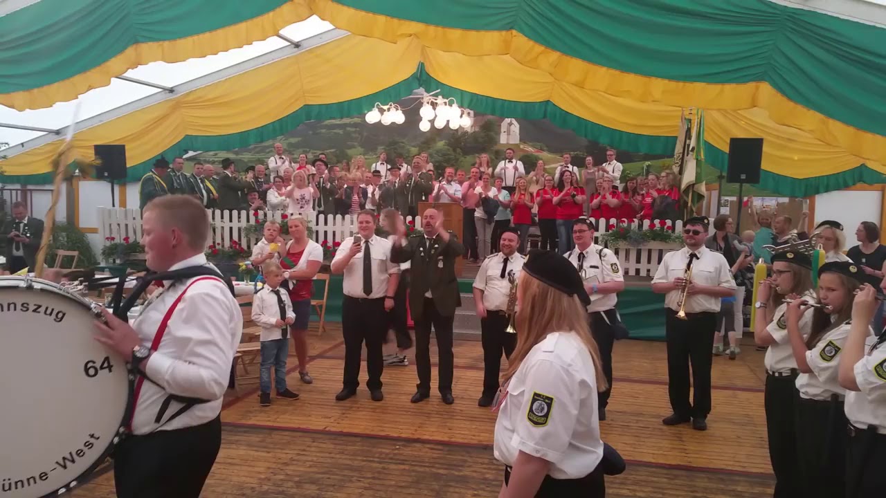Spielmannszug Haselünne West II Schützenfest Haselünne Stadtmarkt 2016 Teil 1