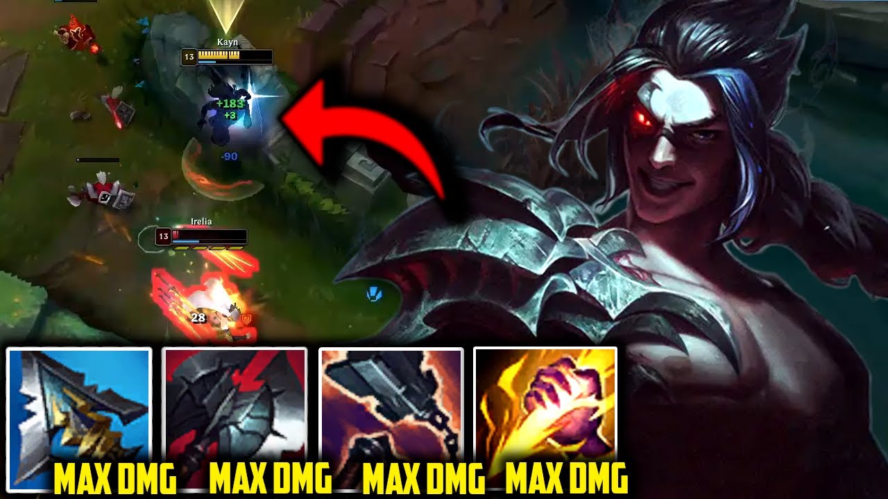 Purple Kayn is the #1 Jungler 5x Stronger Than Red Kayn... (Most Dmg Dealt/Taken)  League of Legends