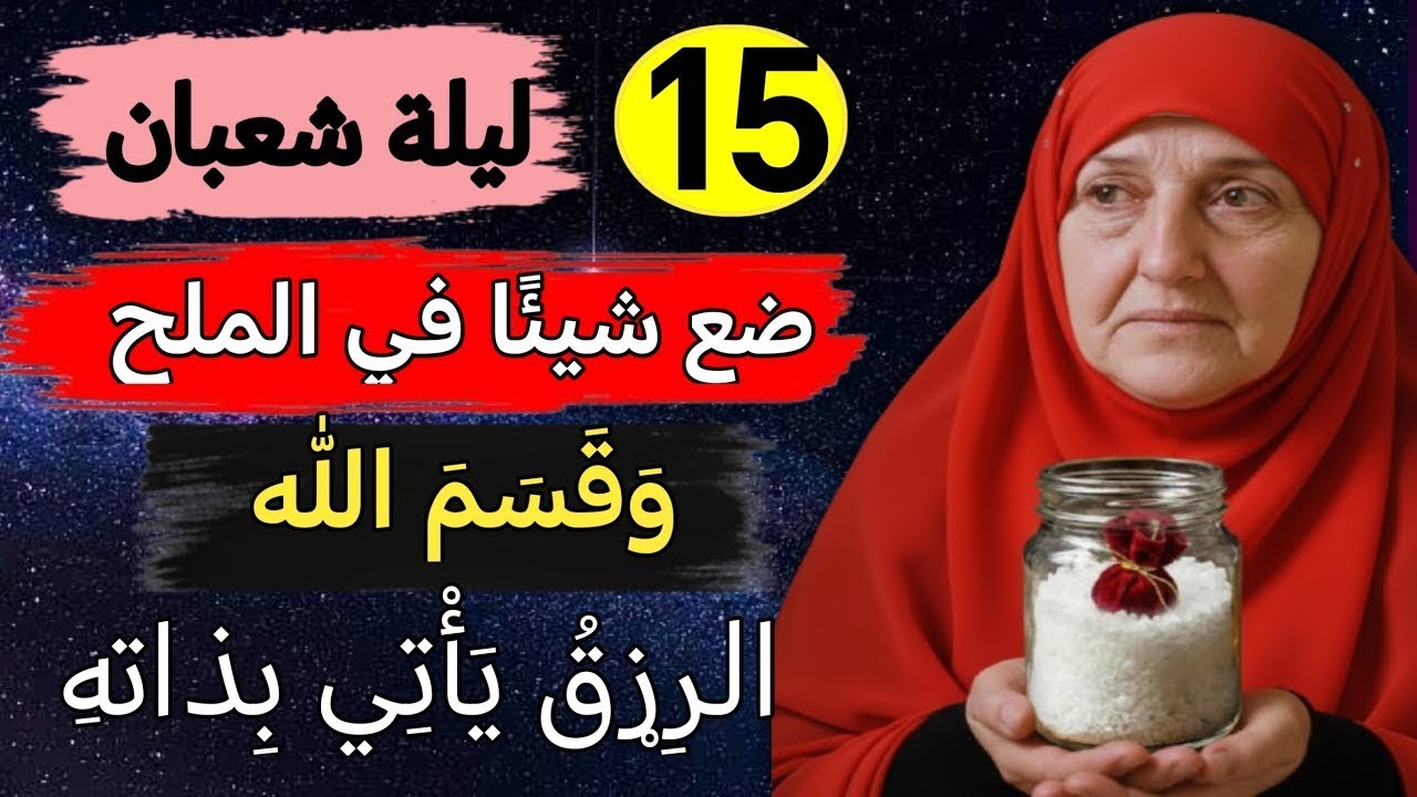 ليلة ١٥ شعبان المباركة | ضع شيئًا في الملح واحصل على الرزق والشفاء | هيفاء يونس
