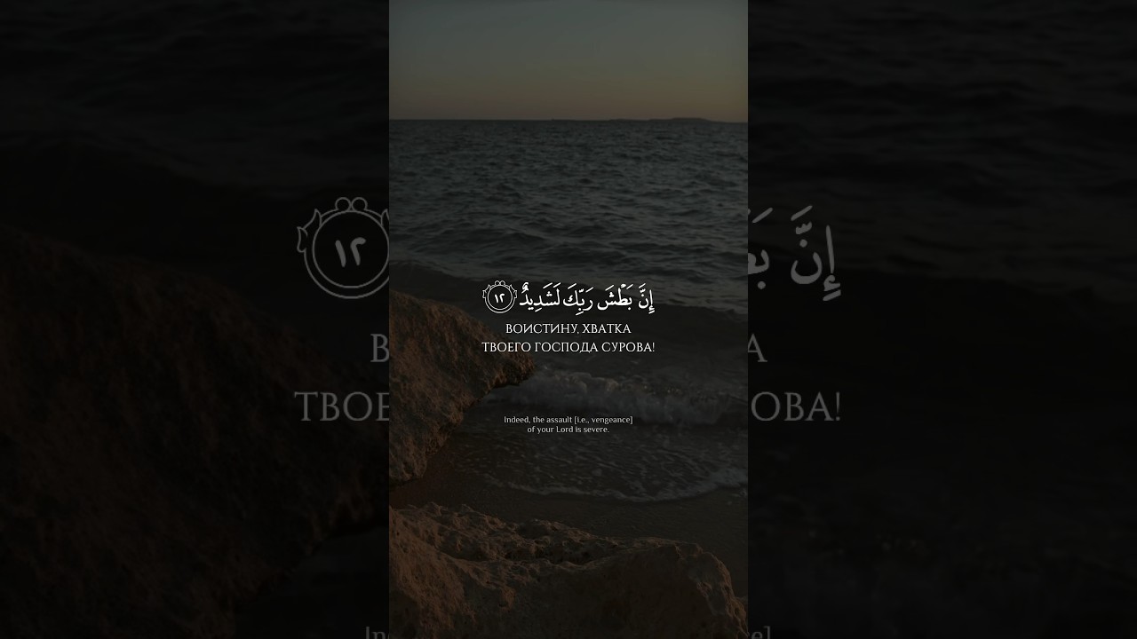 Сура: Аль-Бурудж 85. Аяты: 12-16. Чтец мне не известен.#quranandsunna#sunna#ramadan#rek#напоминание