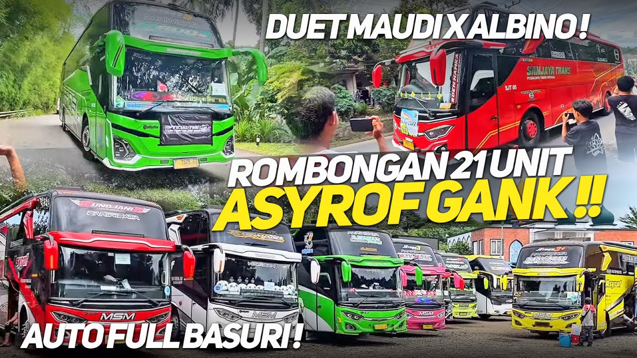 ROMBONGAN 21 UNIT MSM ASYROF HEBOHKAN TRIP AMTC‼️MOMEN KONVOI MAUDI & ALBINO DI TANJAKAN VIRAL
