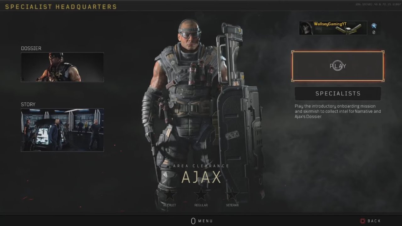 Call of Duty Black Ops 4 Specialist HQ Missions Part 1 - Ajax