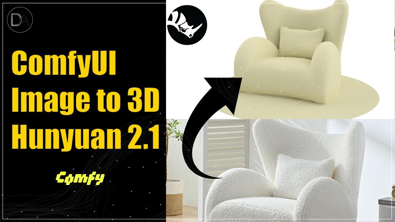Simple Image-to-3D ComfyUI Workflow - Hunyuan 2.1