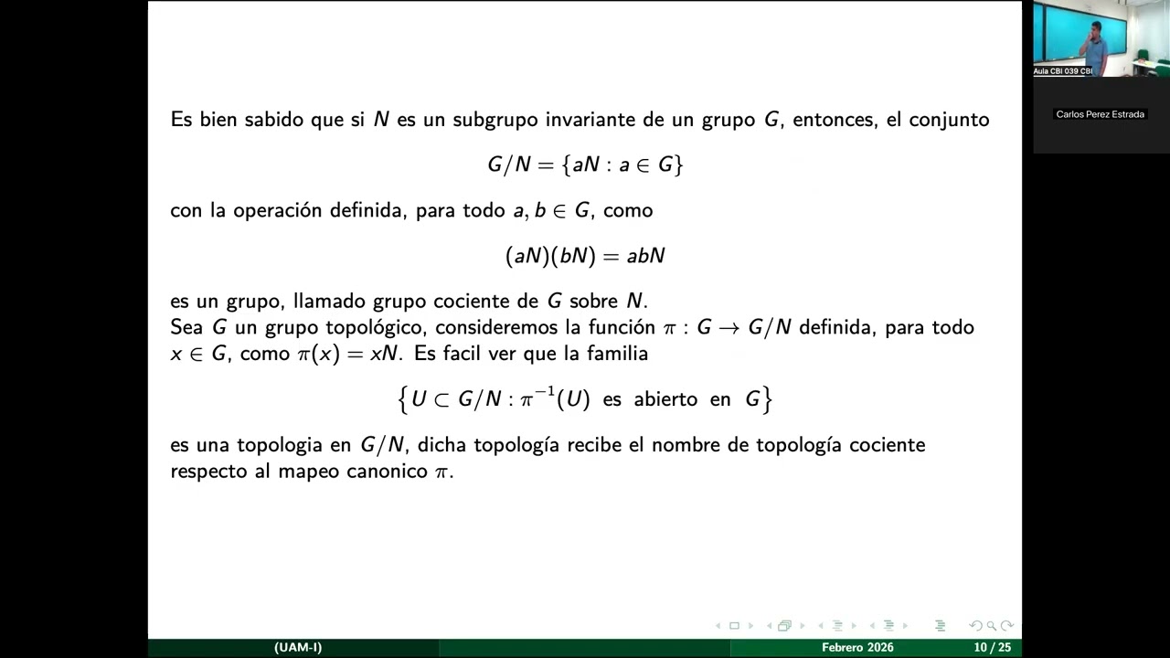 [2026-02-19] Seminario de Topología 2026-I (César Geovanni Reyes Pérez)