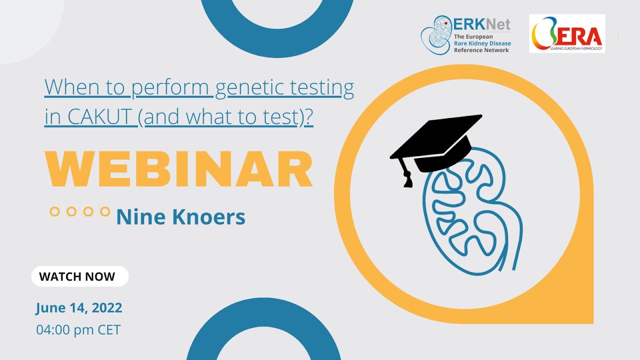 When to perform genetic testing in CAKUT and what to test? - ERKNet/ERA Webinar with Nine Knoers