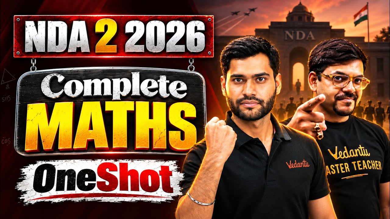 NDA 2 2026 : Complete Math in OneShot | Complete Syllabus Marathon | Mukul Sir