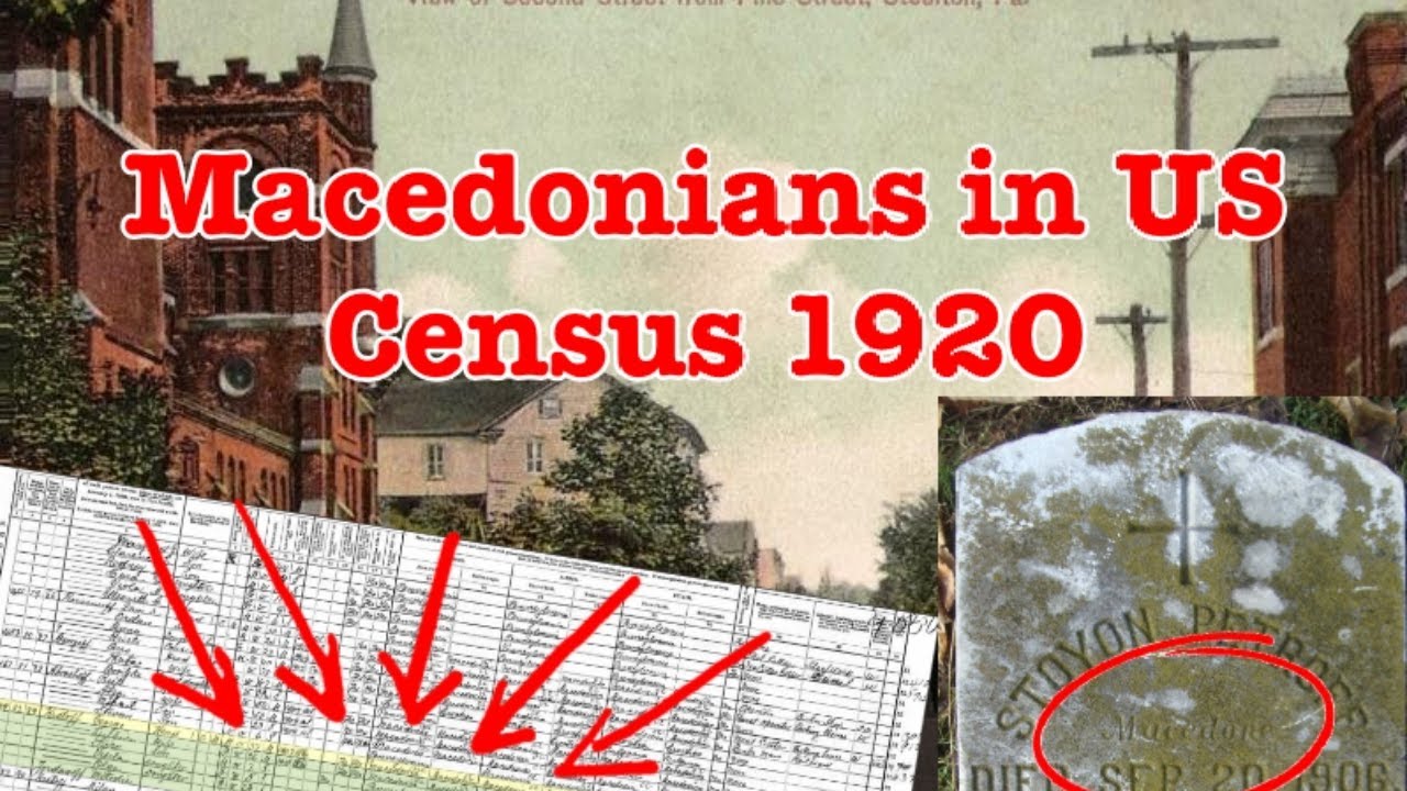 Macedonians in 1920 U.S Census
