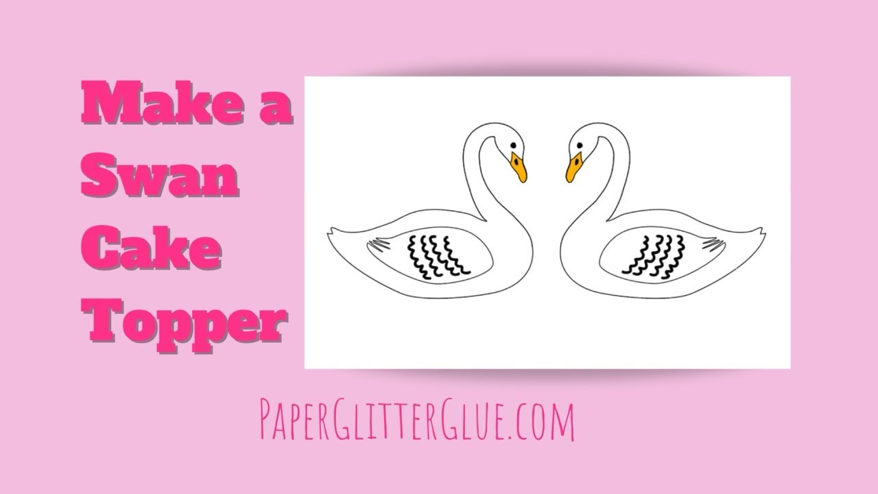 🎂🦢 Create a Stunning Swan Cake Topper! 🍰