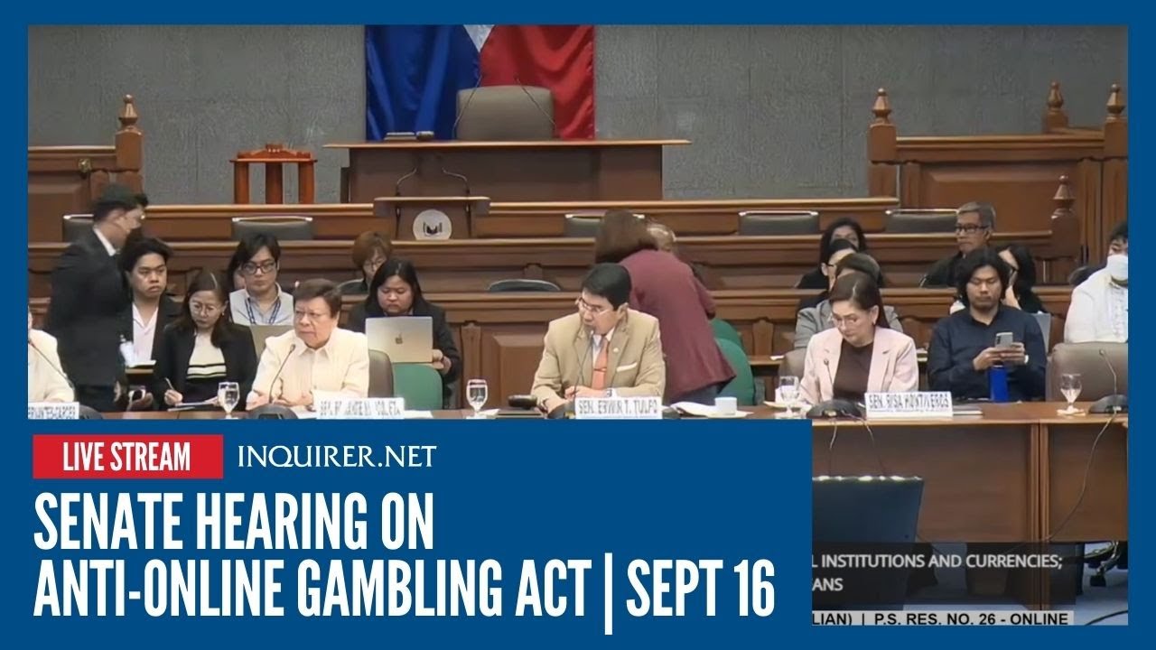 LIVE: Senate hearing on Anti-Online Gambling Act | Sept 16