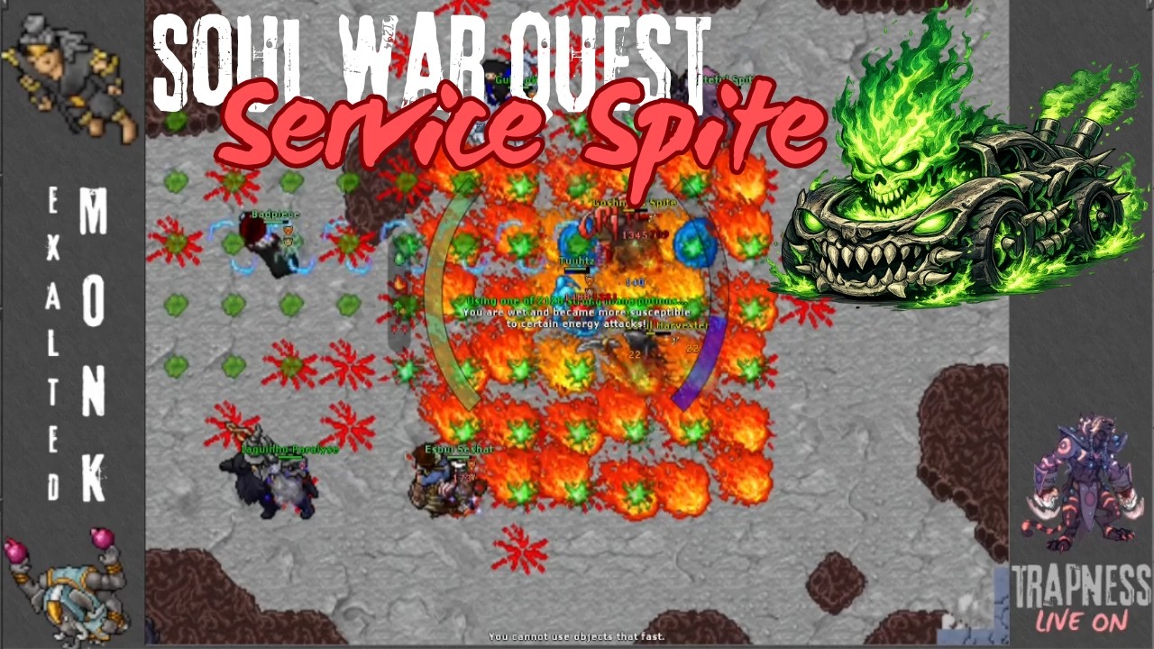 TIBIA EK 1100 - SOUL WAR QUEST SERVICE - GOSHNAR`S SPITE