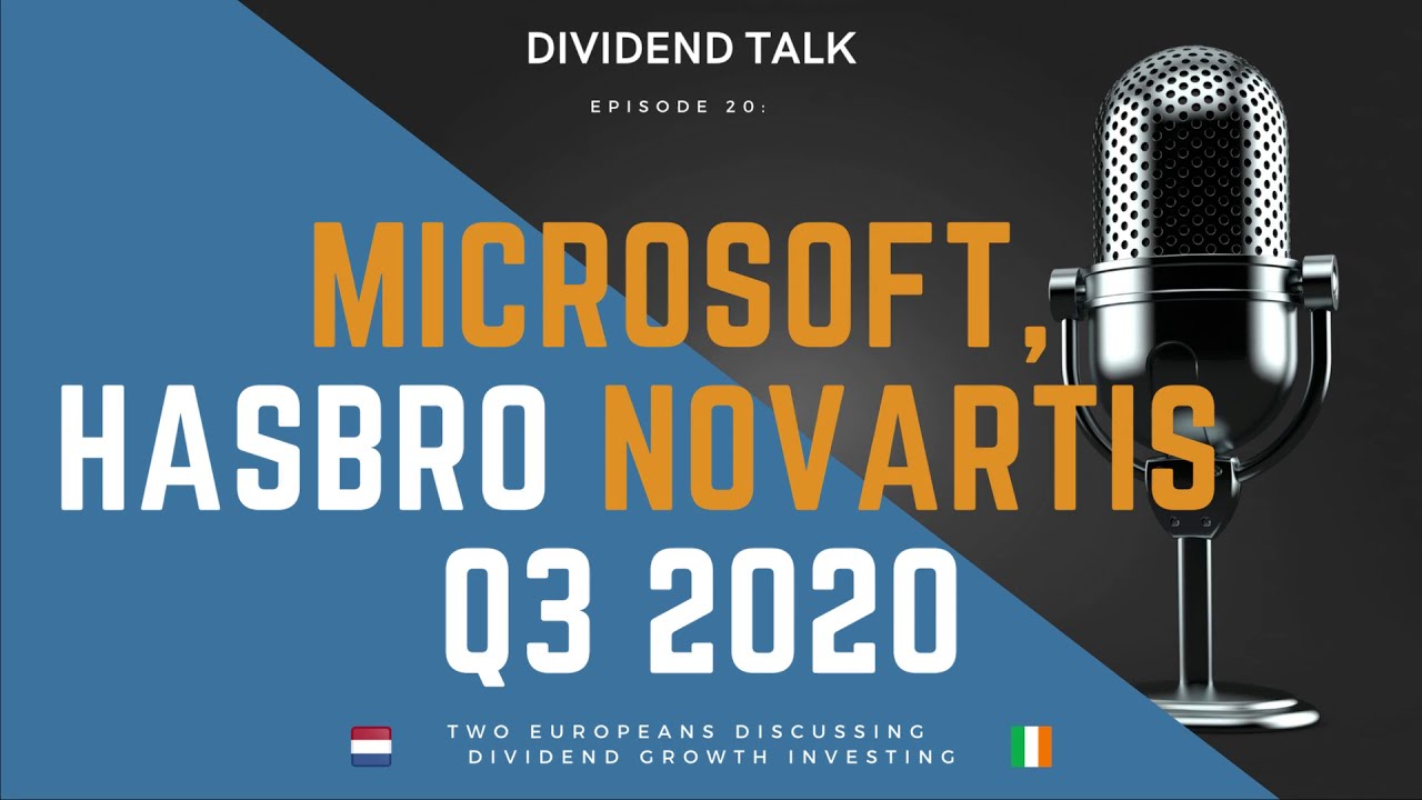 Earnings Results MSFT HAS NVS RDSA AAPL - Dividend Talk - Episode 20