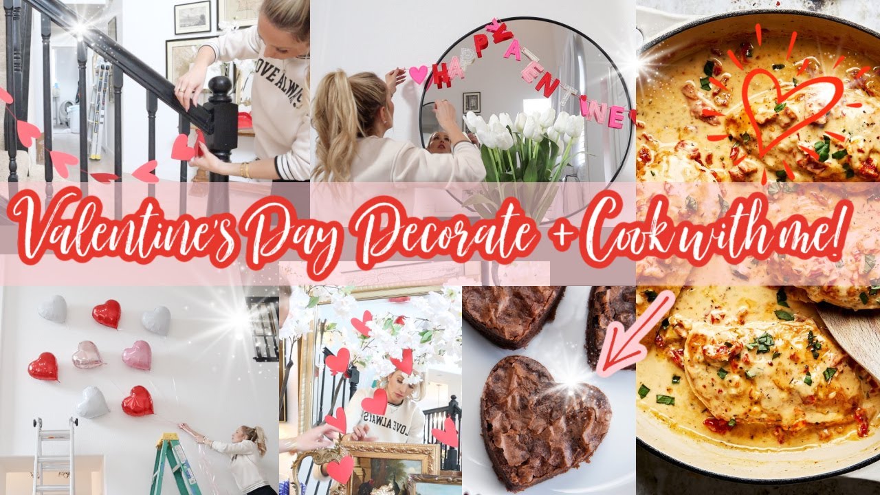 ❤️ VALENTINE'S DAY DECORATE WITH ME // WHAT TO COOK FOR VALENTINE'S DAY DINNER AND DESSERT ❤️