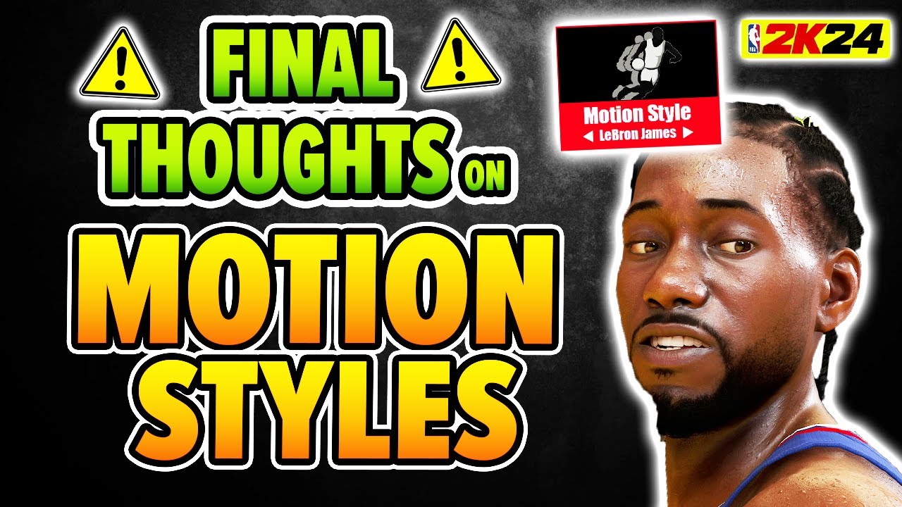 Change your MOTION STYLES. Here's why