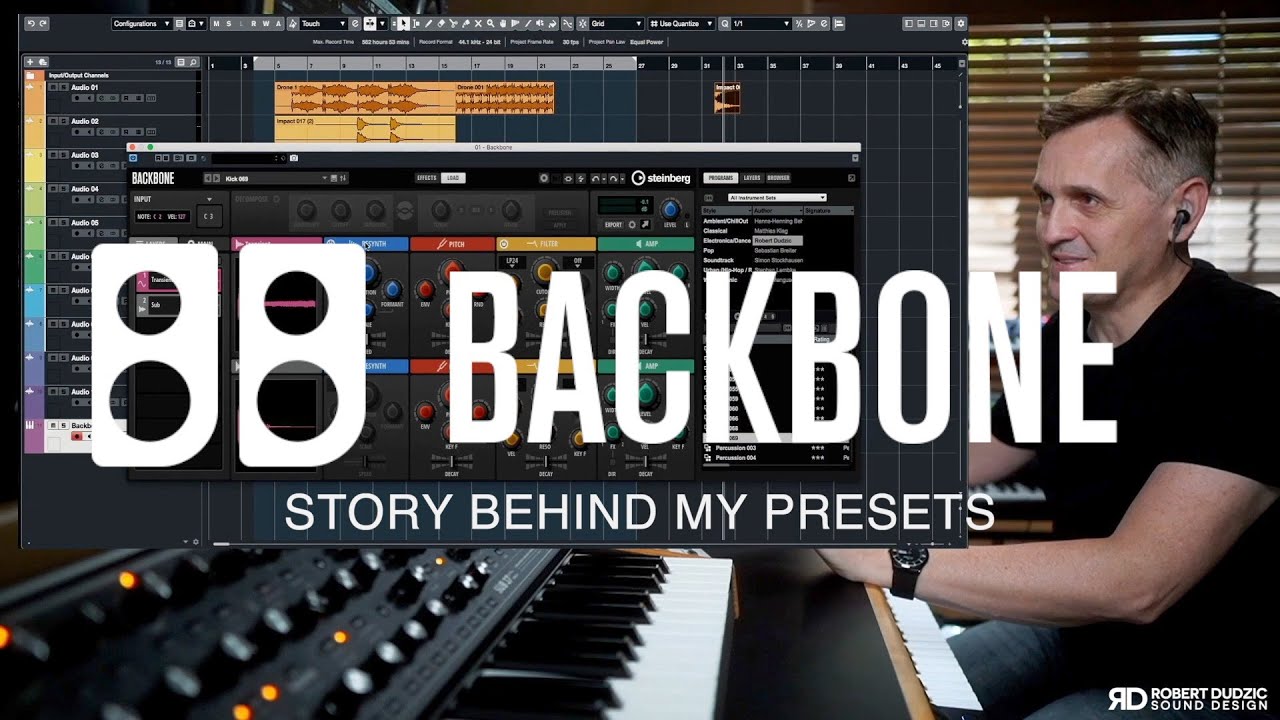 BACKBONE Drum Re-синтезатор Steinberg | КАК Я ИСПОЛЬЗУЮ ТО, ЧТО Я ИСПОЛЬЗУЮ | Роберт Дудзич