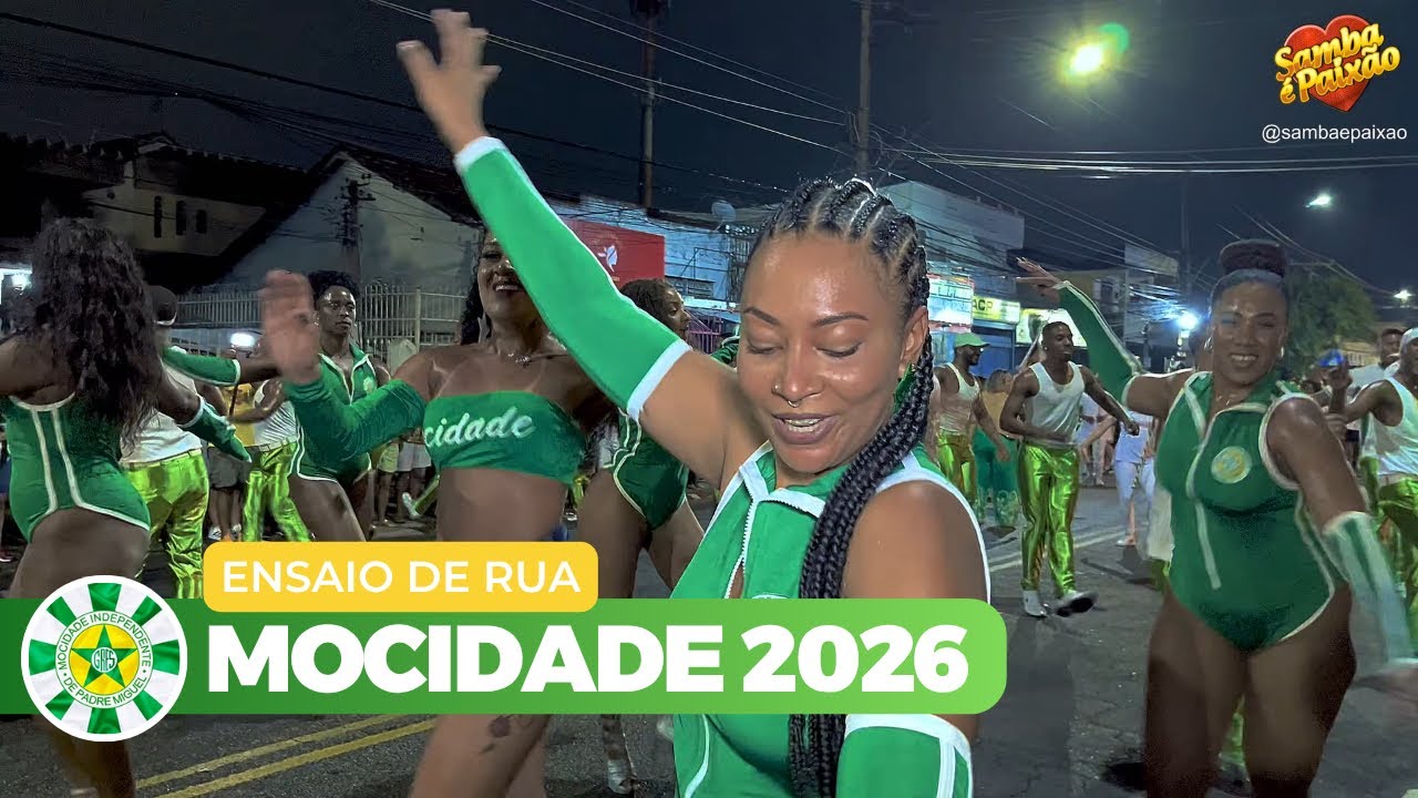 Mocidade 2026 | 1º Ensaio de Rua Completo (4K)