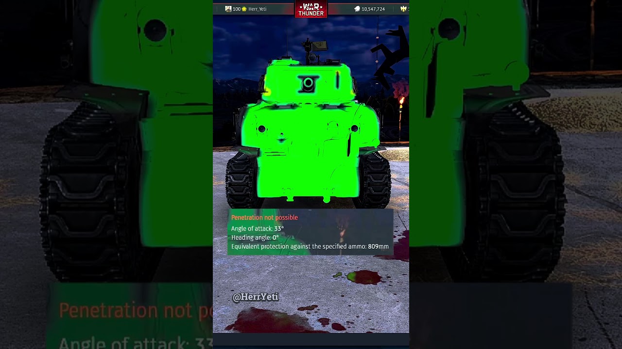 800mm Of Turret Mantlet #warthunder #warthundermoments
