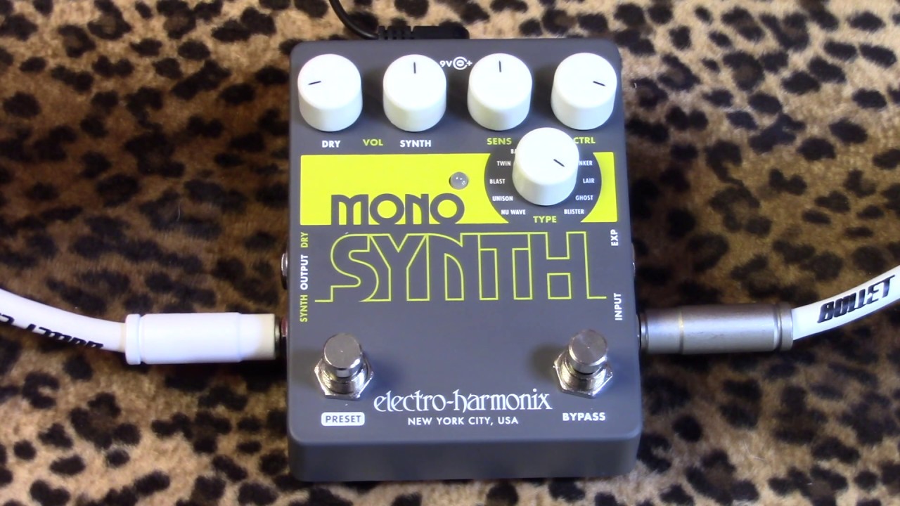 Electro-Harmonix MONO SYNTH: Гитарный синтезатор, вдохновленный аркадой на Кони-Айленде.
