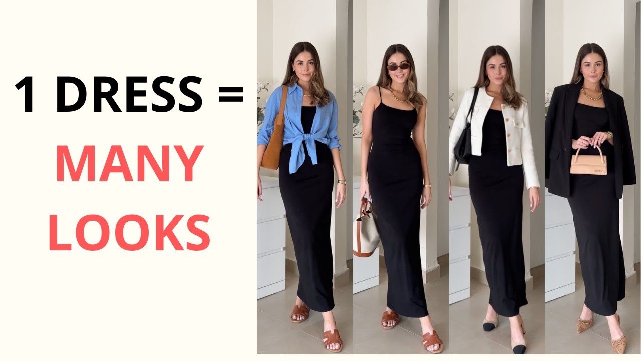 HOW TO MULTIPLY YOUR OUTFITS WITH ONE BASIC BLACK DRESS
