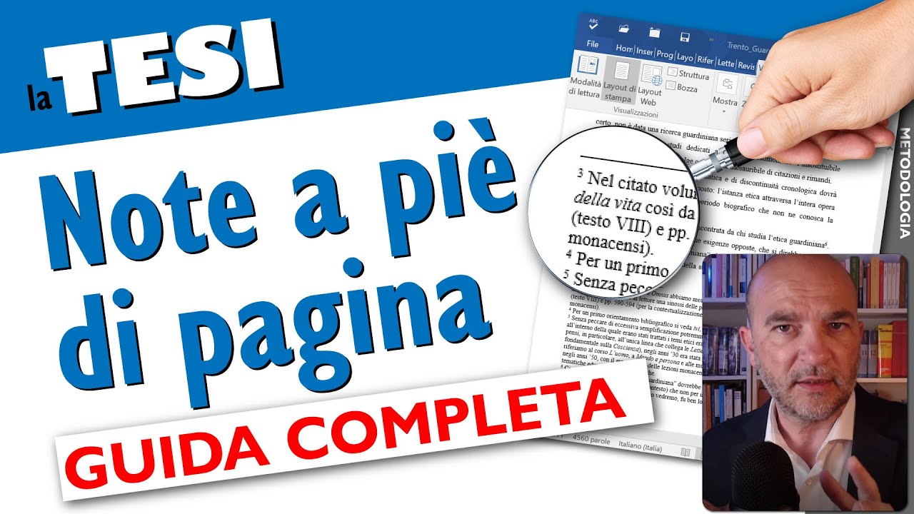 Le NOTE A PIÈ DI PAGINA (Guida completa)