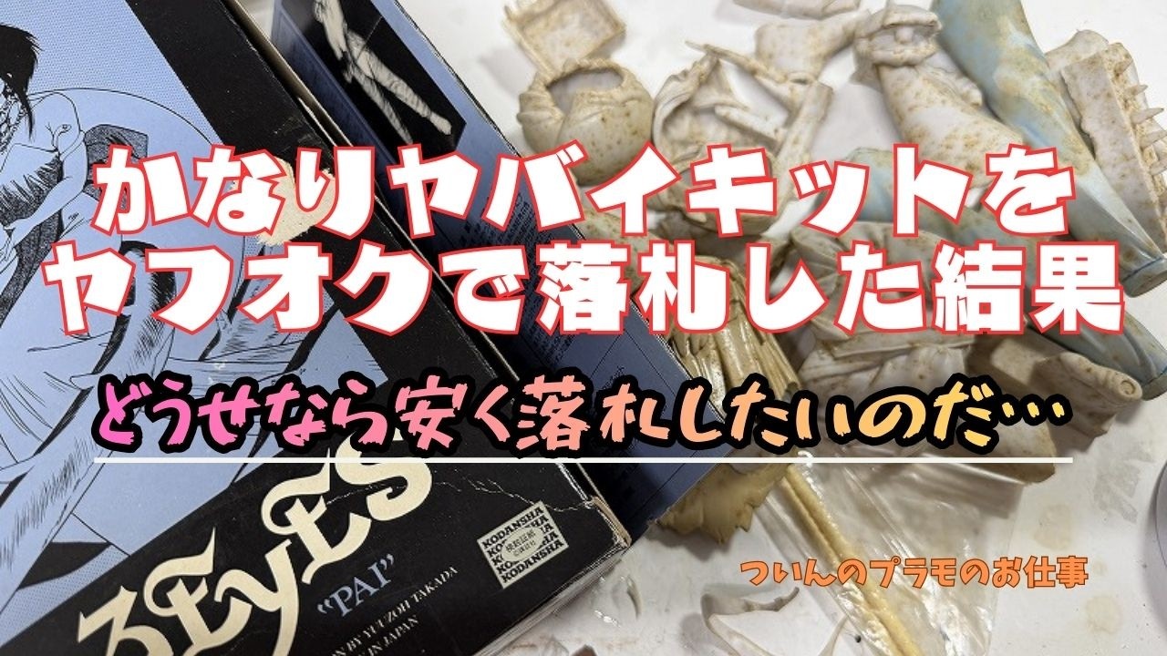 ジャンクキットをヤフオクで落札してみた《海洋堂ソフビキット３×３EYES/パイ》
