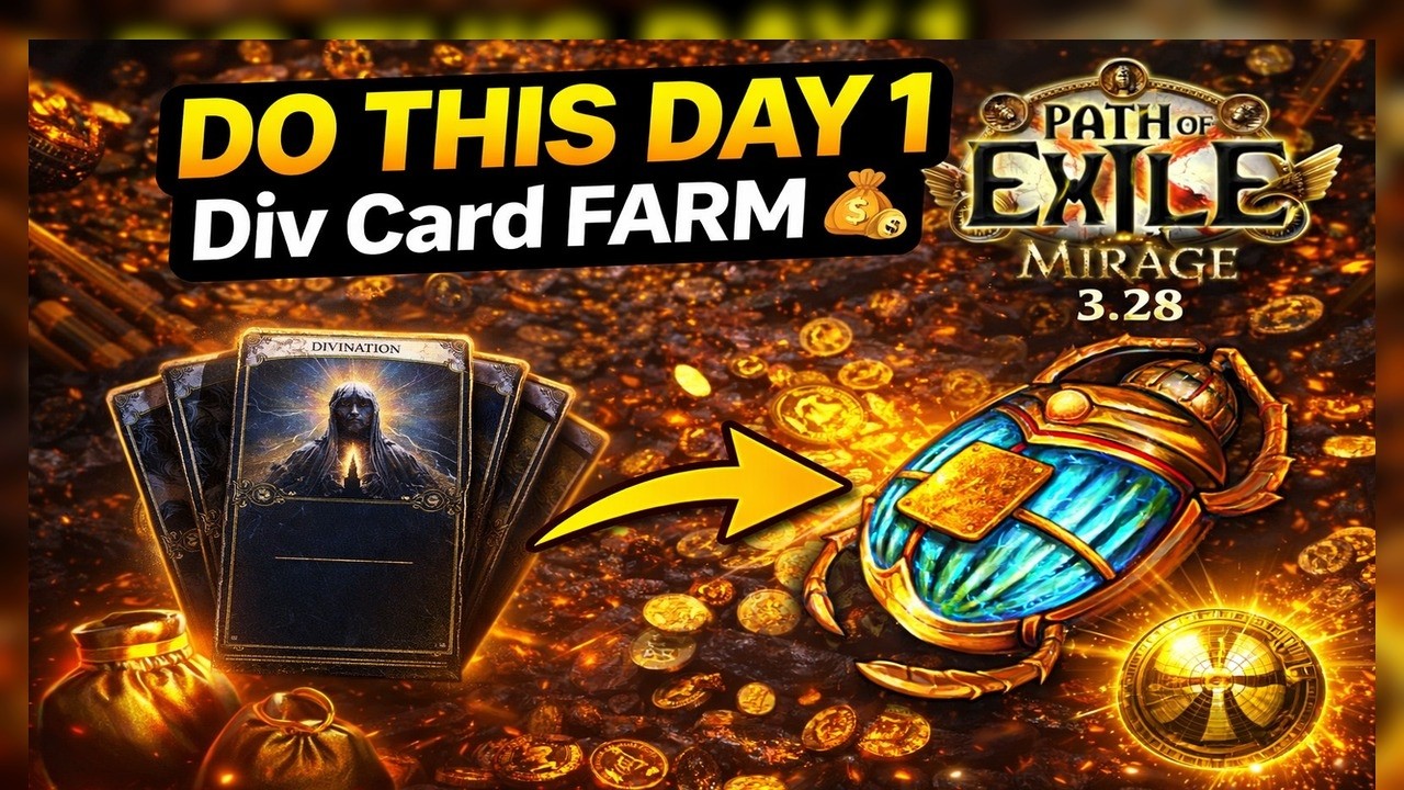 Do This Farm Day 1 in 3.28 Mirage League (Divination Card Strategy)