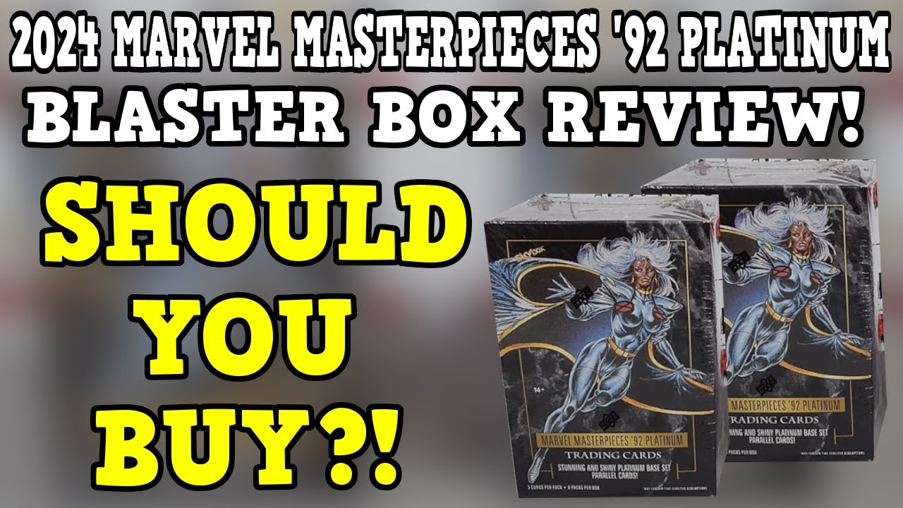СТОИТ ЛИ КУПИТЬ?! Открытие и обзор коробки с платиновыми бластерами Marvel Masterpieces '92 2024 ...