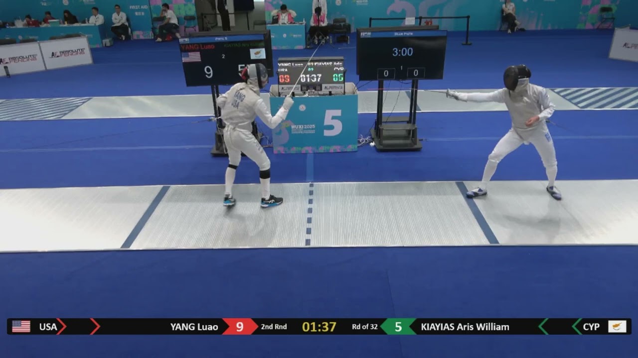 Wuxi Worlds 2025 CMF - L32 - Luao Yang USA v Aris William Kiayias CYP