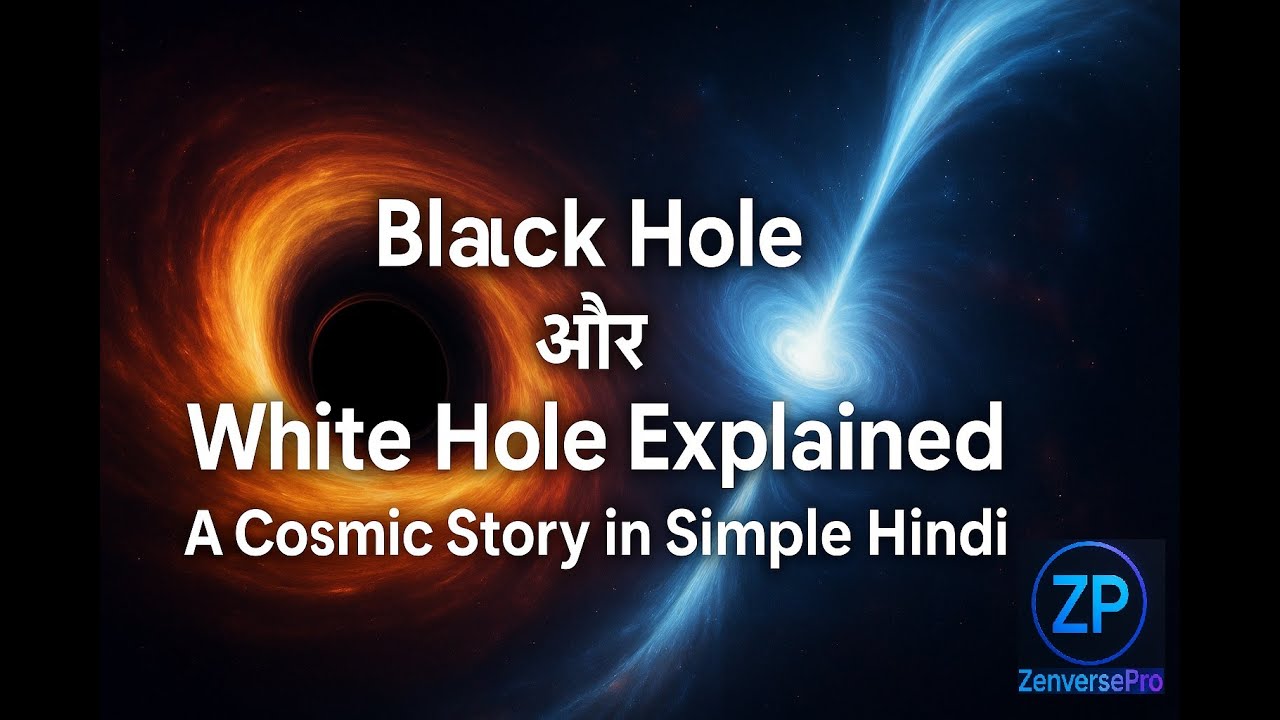 Black Hole और White Hole Explained | A Cosmic Story in Simple Hindi | ZenversePro.