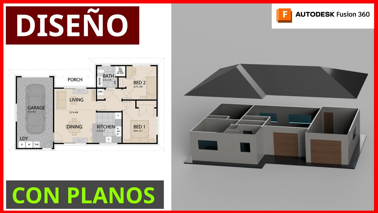Casa a partir de planos en Fusion 360 (remake)